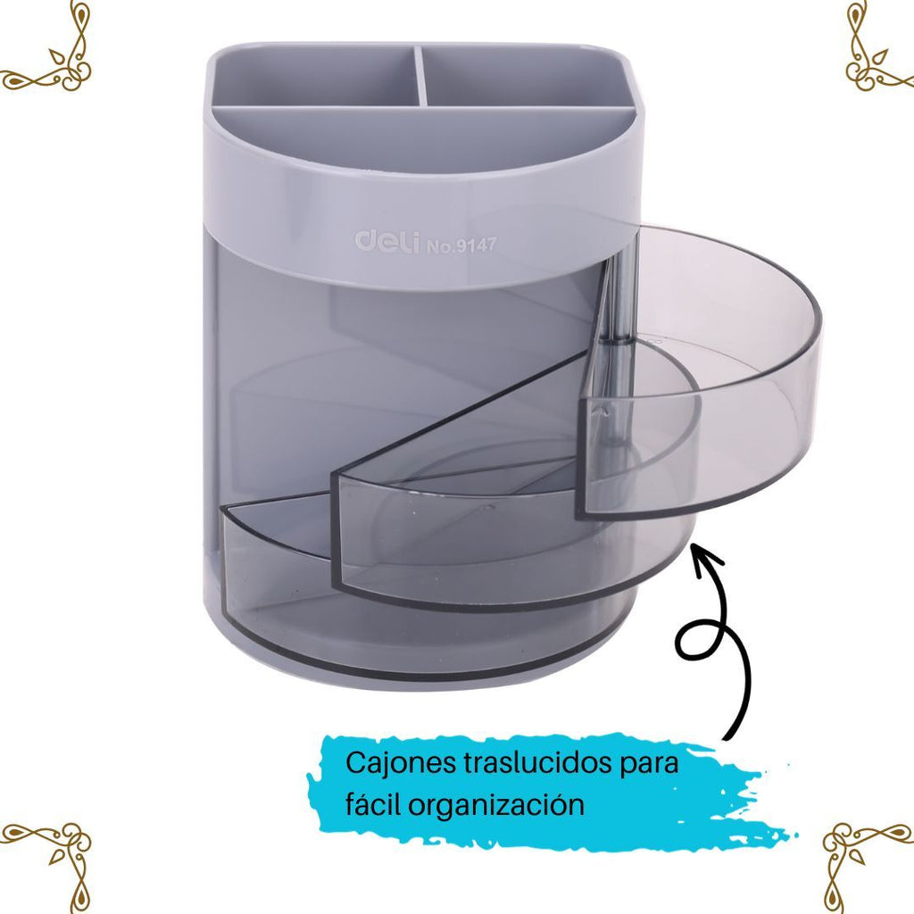 Organizador de Escritorio, Contenedor De Almacenamiento | 
 DELI| Caja De Clasificación De Piezas, Caja De Clasificación D, Suministros De Organización Y Almacenamiento Para El Hogar En Dormitorio, Y Suministros De Arte.
Para niños que guardan sus plumas, colores lápices...