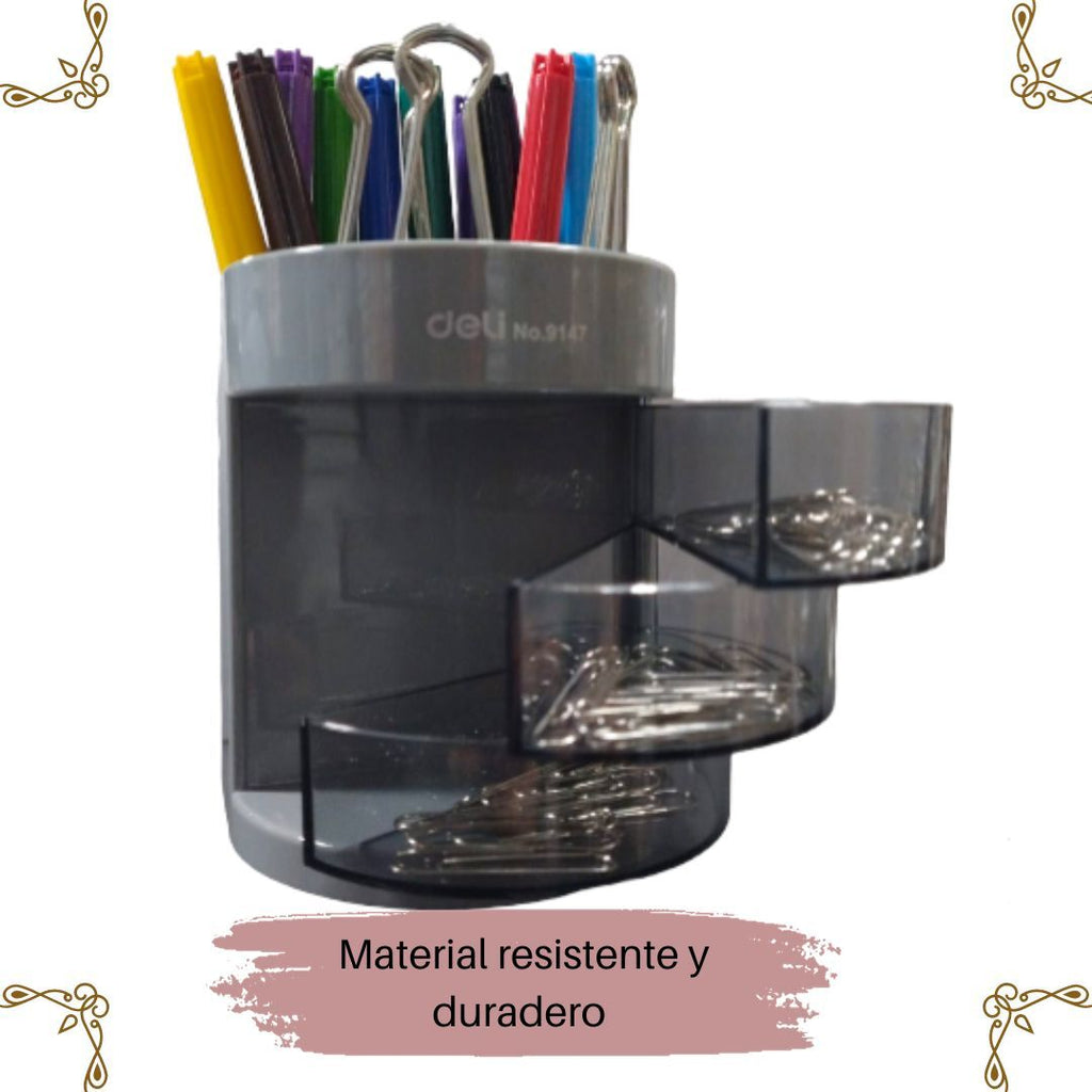 Organizador de Escritorio, Contenedor De Almacenamiento | 
 DELI| Caja De Clasificación De Piezas, Caja De Clasificación D, Suministros De Organización Y Almacenamiento Para El Hogar En Dormitorio, Y Suministros De Arte.
Para niños que guardan sus plumas, colores lápices...