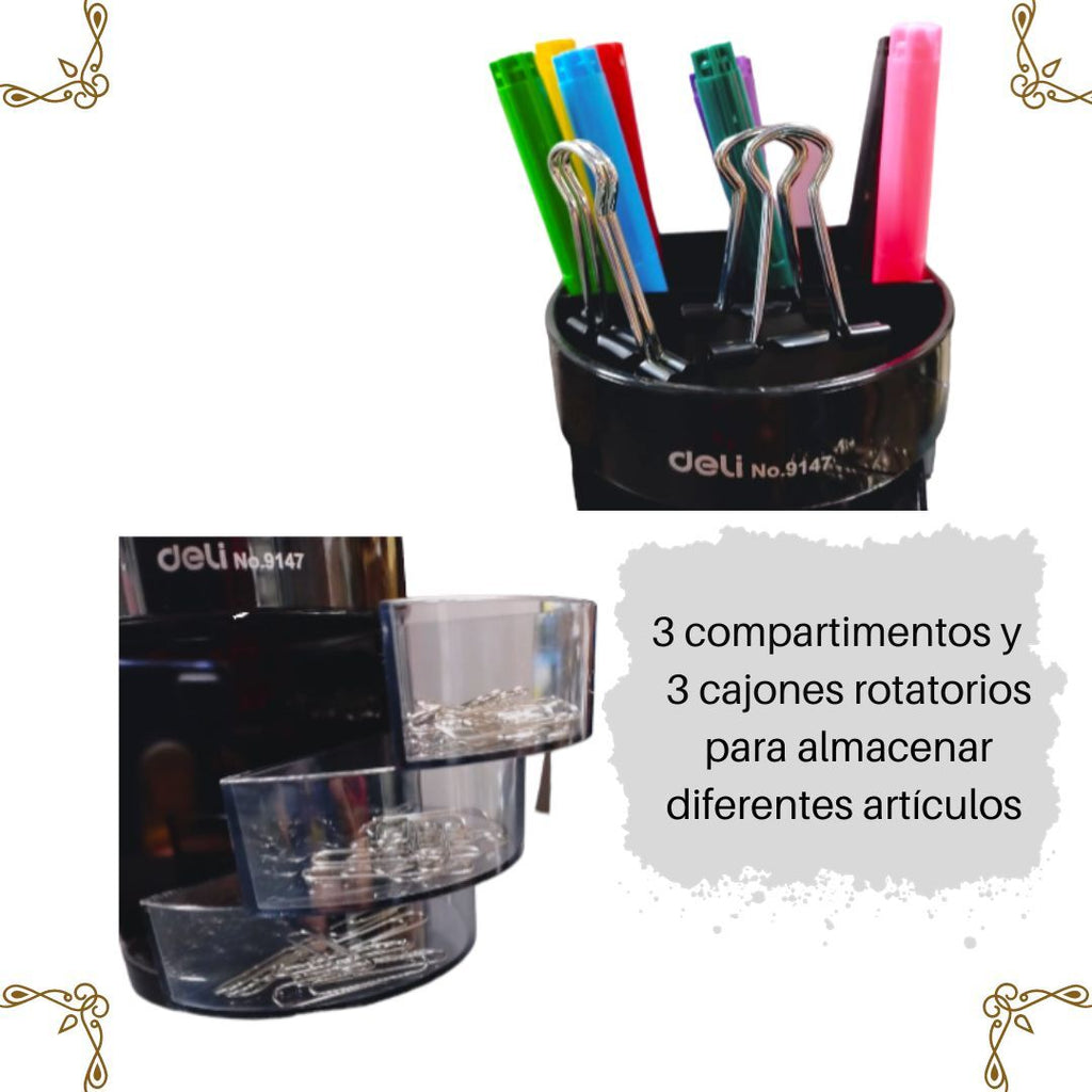 Organizador de Escritorio, Contenedor De Almacenamiento | 
 DELI| Caja De Clasificación De Piezas, Caja De Clasificación D, Suministros De Organización Y Almacenamiento Para El Hogar En Dormitorio, Y Suministros De Arte.
Para niños que guardan sus plumas, colores lápices...