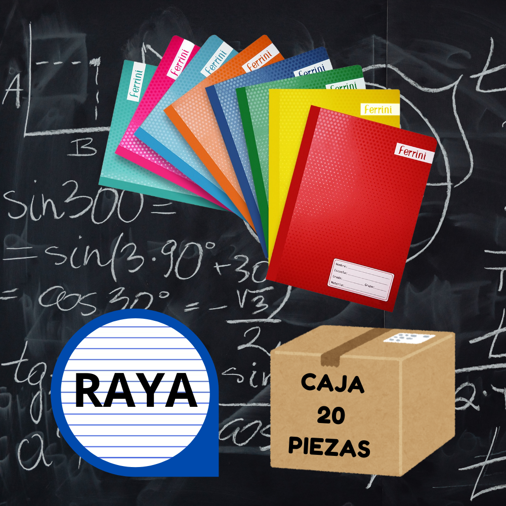 Caja 20 Piezas Cuaderno Cosido Profesional 100h Ferrini