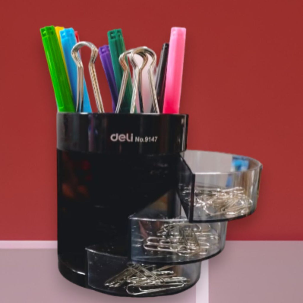 Organizador de Escritorio, Contenedor De Almacenamiento | 
 DELI| Caja De Clasificación De Piezas, Caja De Clasificación D, Suministros De Organización Y Almacenamiento Para El Hogar En Dormitorio, Y Suministros De Arte.
Para niños que guardan sus plumas, colores lápices...