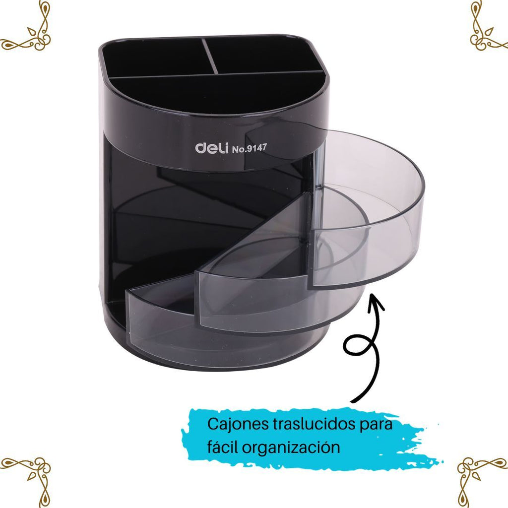 Organizador de Escritorio, Contenedor De Almacenamiento | 
 DELI| Caja De Clasificación De Piezas, Caja De Clasificación D, Suministros De Organización Y Almacenamiento Para El Hogar En Dormitorio, Y Suministros De Arte.
Para niños que guardan sus plumas, colores lápices...