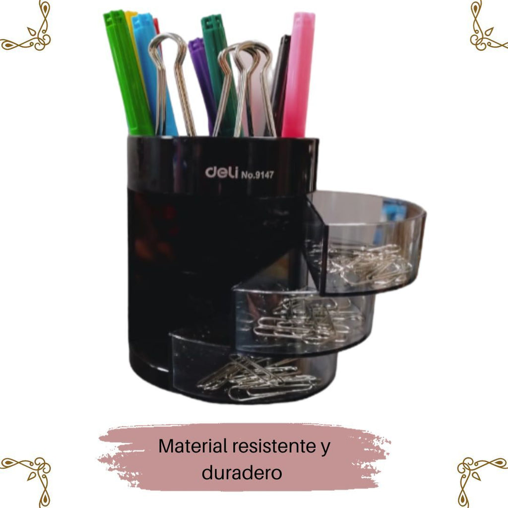 Organizador de Escritorio, Contenedor De Almacenamiento | 
 DELI| Caja De Clasificación De Piezas, Caja De Clasificación D, Suministros De Organización Y Almacenamiento Para El Hogar En Dormitorio, Y Suministros De Arte.
Para niños que guardan sus plumas, colores lápices...