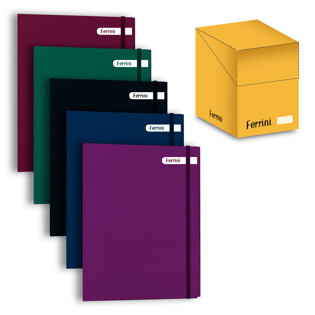 Carpeta Escolar Profesional| Unicolor 3 Aros| College |Cosido| | multipropósito escolar| |FERRINI| Pasta Semi Rigida| Diseños| Carpeta 100 Hojas| 30 Piezas| Doble Aro| Carpeta| Hoja Raya

 para la Escuela, Diario o Planificación Financiera, Gran Idea de Regalo, Cuaderno de Diario | Cuaderno Vintage | Cubierta Dura| Ideal para útiles escolares| 