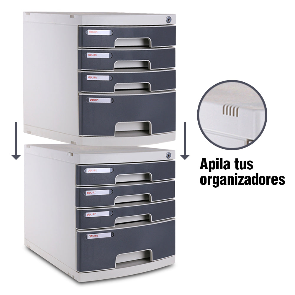 Organizadores y accesorios de escritorio , regalos para compañeros de trabajo, los suministros de oficina negros para el hogar y la escuela| DELI 